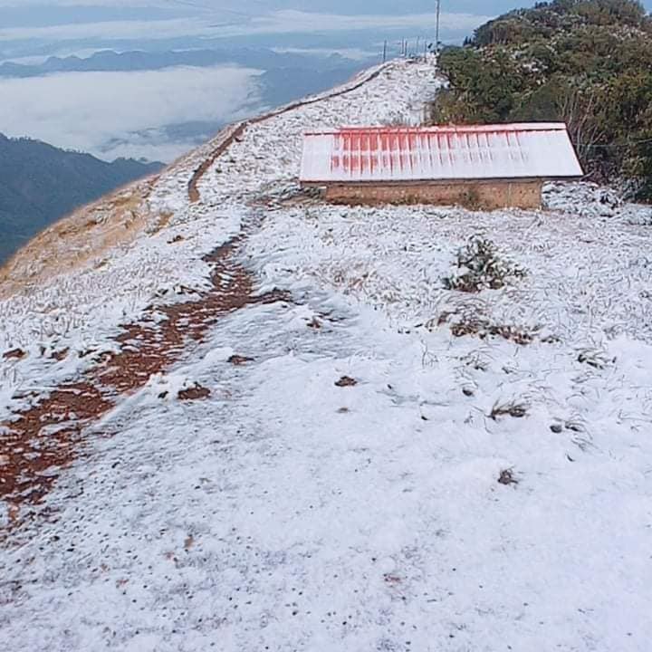 Snowing